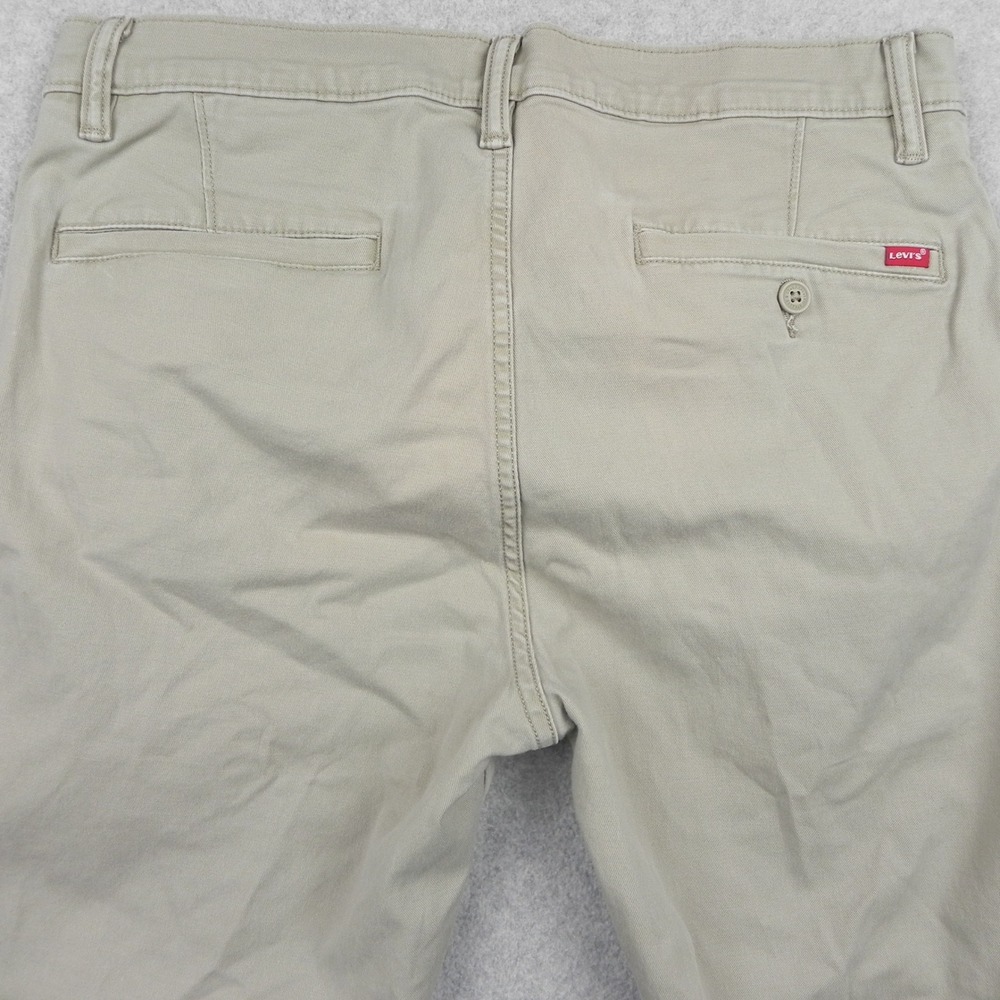 Levis XX Chino Standard Taper Pants Mens 33x27 Tan Khaki Stretch Cotton Twill - Picture 12 of 12
